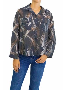 Camicia fantasia con tasche